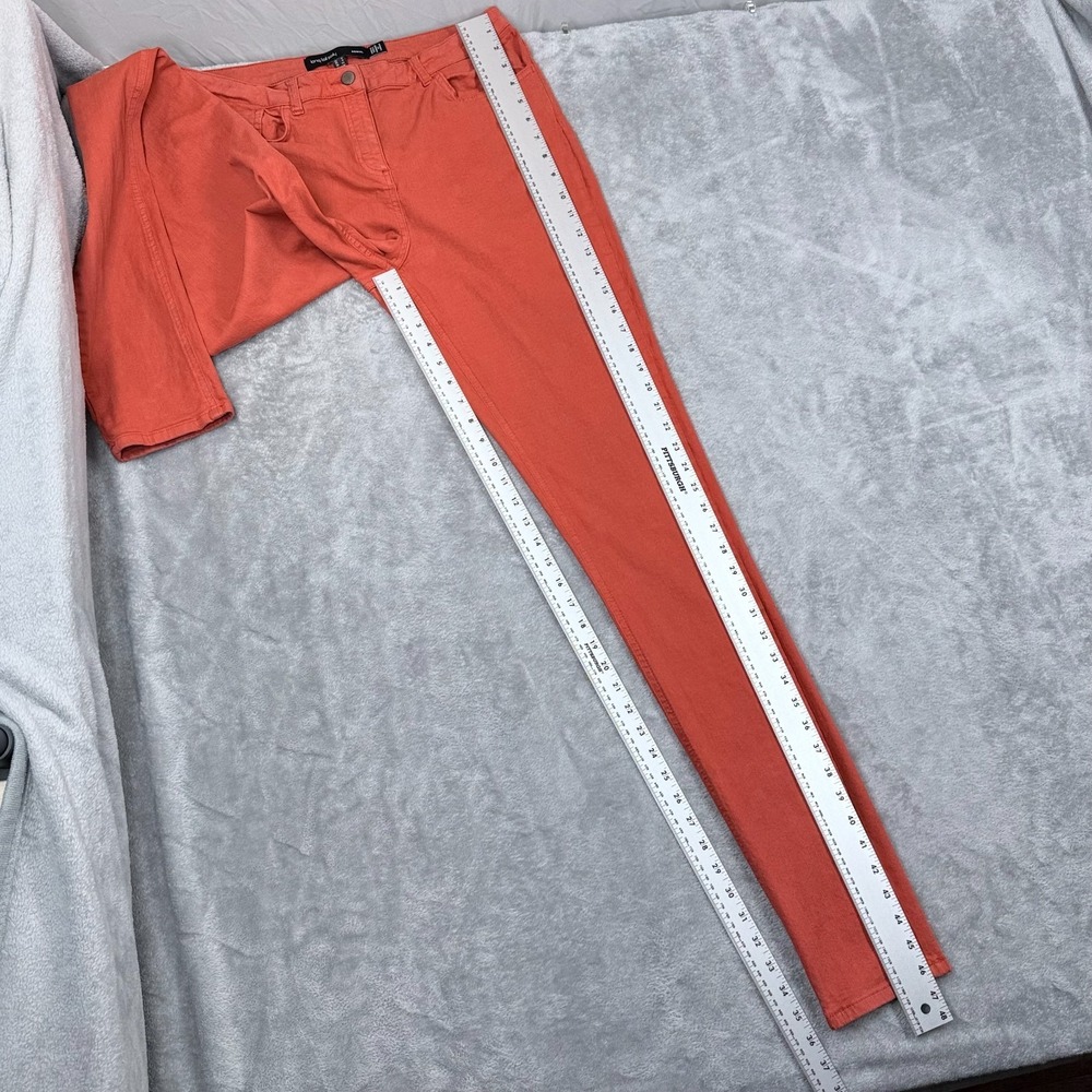 Long Tall Sally Denim High Rise Skinny Jeans 31x36 Womens 12 Stretch Orange LTS - Picture 6 of 9